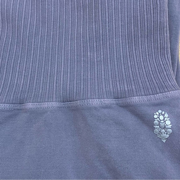 Free People Movement Muted Lavender Leggings Activewear Yoga Cut Outs - Picture 7 of 8